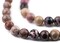 The Bead Chest Round Rhodonite Beads (8mm): Organic Gemstone Round Spherical Energy Stone Healing Power Crystal for Jewelry Bracelet Mala Necklace Making